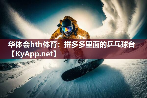 华体会hth体育：拼多多里面的乒乓球台